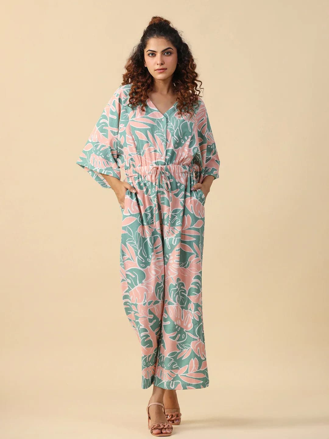 Kemigen Printed Jumpsuit Loungewear